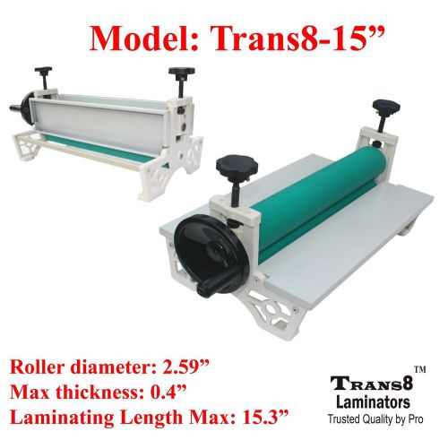 Cold Laminator 15&#034; Laminating Machine, Manual Laminator Trans8-15&#034;