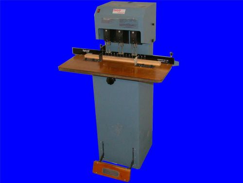 VERY NICE SPINNIT 3 HOLE PAPER DRILL MOD#  FMMS-3 3/4 HP MOTOR 115/208-230 VOLT