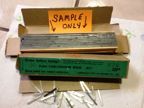Vtg - rare pkg of lead type - new - factory sealed - collector&#039;s, grab it -#3 for sale
