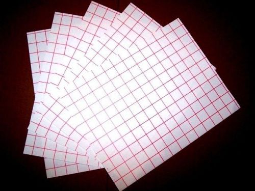 Inkjet heat transfer RED GRID for Light color Tshirts  A4 SIZE-100 SHEETS
