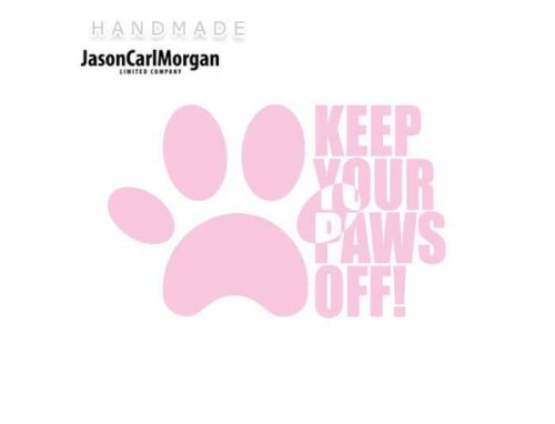 JCM® Iron On Applique Decal, Dog Paws Soft Pink