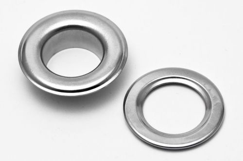 1000 #2 3/8&#034; grommets &amp; washers metal,nickle plated ideal for posters, tags,bags for sale