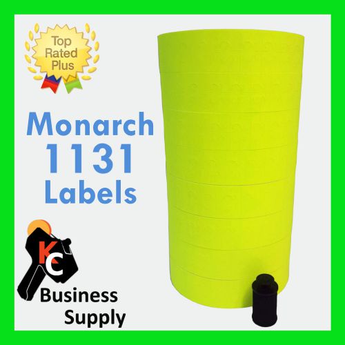 1131 labels for Monarch price gun, Flr. yellow-chartreuse Made in USA- 1 sleeve