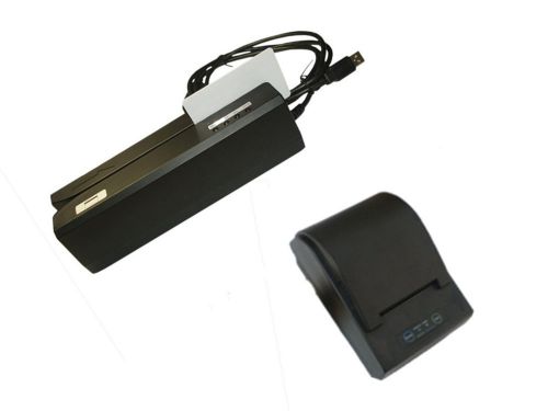 MSR605 MSR206 magnetic card reader writer encoder MSR and 58mm thermal printer
