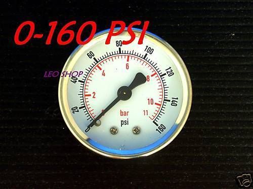 50mm 0-160 psi pressure gauge rear entry  air and oil for sale