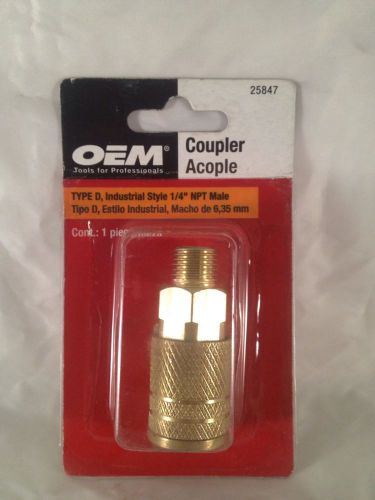 Oem 1/4&#034; npt male air coupler 25847 for sale