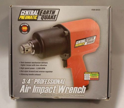 CENTRAL PNEUMATIC EARTH QUAKE 3/8&#034; - 68425 - PROFESSIONAL AIR IMPACT WRENCH