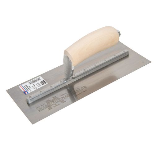 Marshalltown  11-1/2&#034; x 4-3/4&#034; bright stainless steel finishing trowel mxs4ss for sale