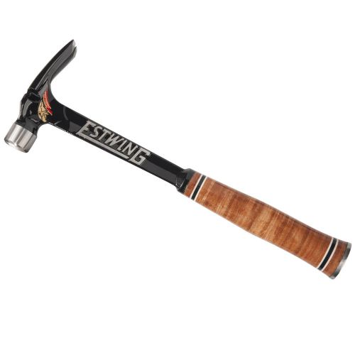 Estwing e15sr ultra series leather grip 15 oz smooth face short nail hammer for sale