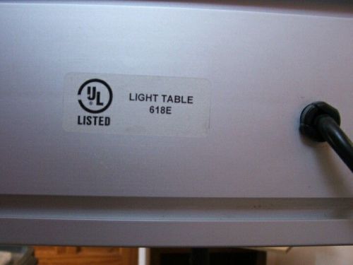 Light Table Foster Mfg. 66 in. L x 49 1/2 in. D x 36 in. H.