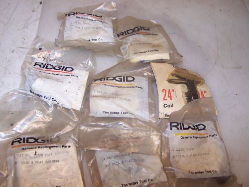 (8) NEW RIDGID COIL &amp; FLAT SPRING FOR 24&#034;  PIPE WRENCH   LOT OF 8