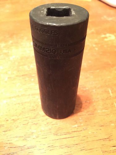 Used snap on 21mm 1/2 drive 6 point deep impact socket simm210 for sale