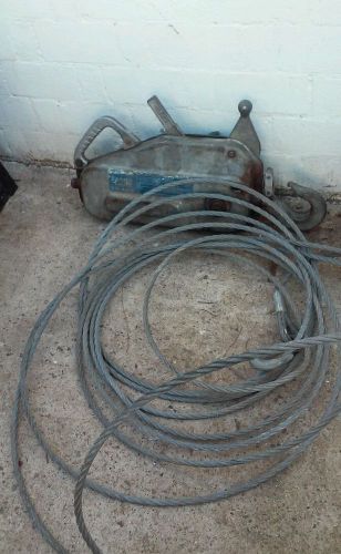 Griphoist tu-28 wire rope cable puller winch industrial used vintage for sale