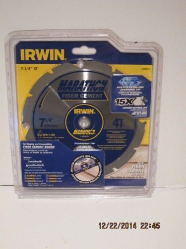 Irwin 4935473 7-1/4-&#034;,  x 4t diamond fiber cement circular saw blade,f/ship nisp for sale