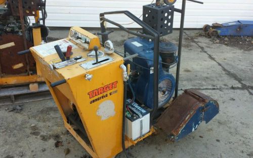 Walk behind concrete saw target deluxe model 1855 3005 dual cutters  work ready for sale