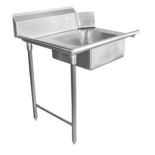 Stainless steel dish table soil side 48&#034; left 16 gauge for sale