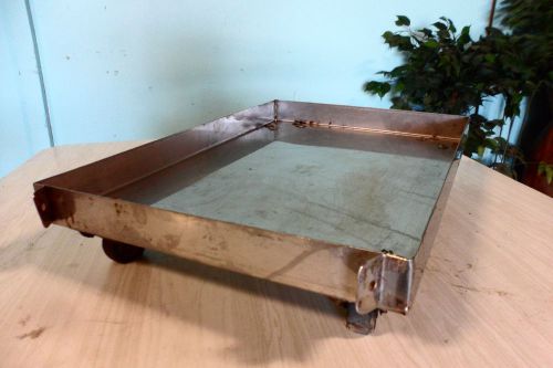 Heavy duty commercial stainless steel &#034;henny penny&#034; pressure fryer oilpan dolly for sale