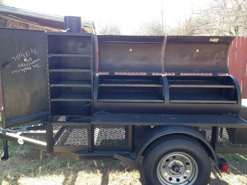 bbq grill pit smoker trailer