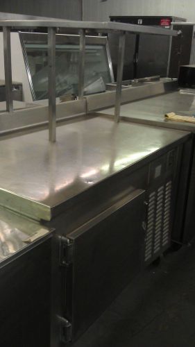 Stainless Steel Worktop Refrigerated Unit with Shelf
