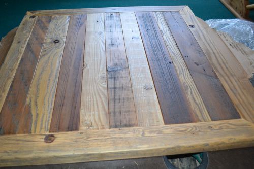Reclaimed BARN WOOD Table Top 30X30 Urban Rustic Shabby Chic Biggest Seller