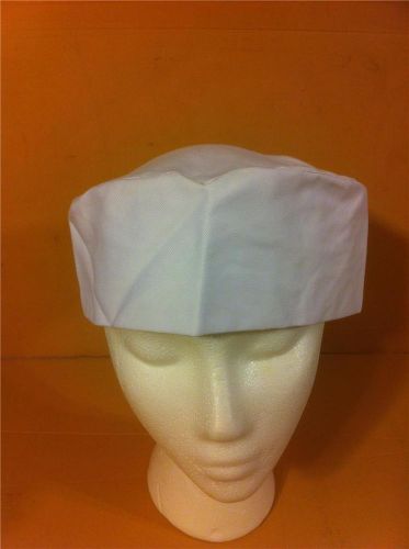 NEW CHEF WORKS WHITE BEANIE CHEF HAT BEAN-WHT-0 ONE SIZE FITS MOST
