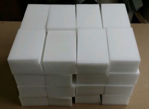(32 qty lot) polyethylene foam 6&#034; x 3.5&#034; x 2&#034; heavy duty density 6pcf  white pe for sale