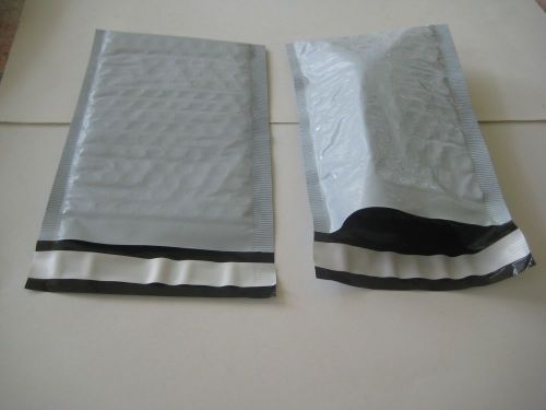 25 #000 -(Poly) 4&#034;x8&#034; Bubble Mailers + 25 Kraft #000 4&#034;x8&#034; Bubble Mailers