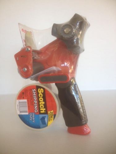 Scotch packing tape dispenser with  a roll of heavy duty tape -brand new for sale