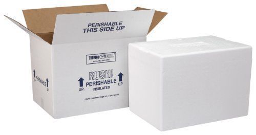 Polar Tech 227C Thermo Chill Insulated Carton with Foam Shipper  Medium  12&#034; Len