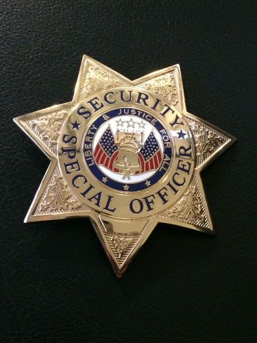 Private Security Special Officer Gold Star Badge