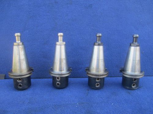 #T25 Lot of 4 TSD Universal #100 CAT 50 Collect Chuck CNC Flange Tool Holder