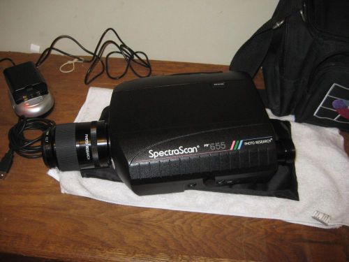 Photo research pr-655 spectroradiometer. mint condition. last certified 7-2011 for sale