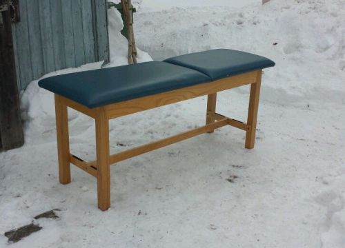 Clinton treatment table 25&#034; width - hardwood legs &amp; adjustable backrest for sale