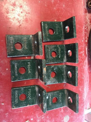 Powerstrut PS604 - 2-Hole Open Angle Connector Lot of 7, New!!!