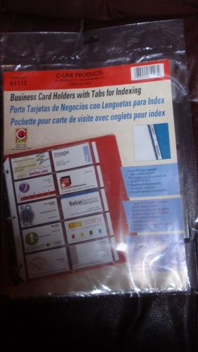 C-Line Business Card Holders with Tabs for Indexing 2 packages