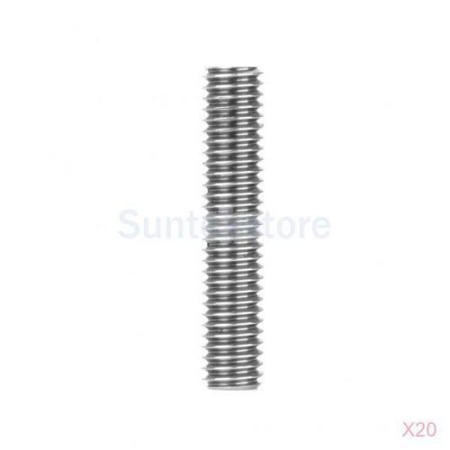 20pcs m6 x30mm stainless nozzle throat for reprap 3d printer extruder 1.75mm for sale