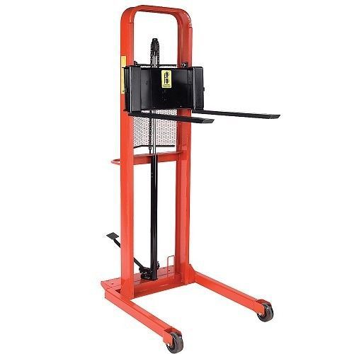 Wesco straddle fork stacker 1,000 lbs capacity 30&#034; long forks 56&#034; lift height for sale