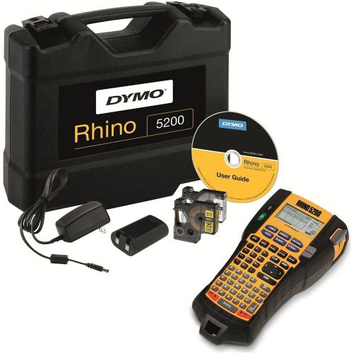 Dymo Rhino 5200 Industrial Label Maker Kit - bundle with FIVE Label Cartridges!