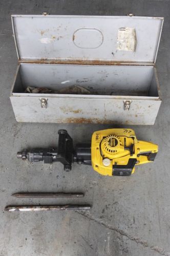 Atlas copco pico 14 gas demolition hammer with case + two bits for sale