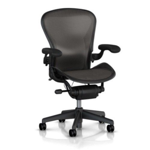 Herman Miller Size B Aeron Chair Graphite/Black