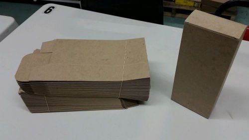 50 2.5&#034; x 1.875&#034; x 5&#034; Auto-bottom Mailer Cartons Kraft Folding Chipboard Box