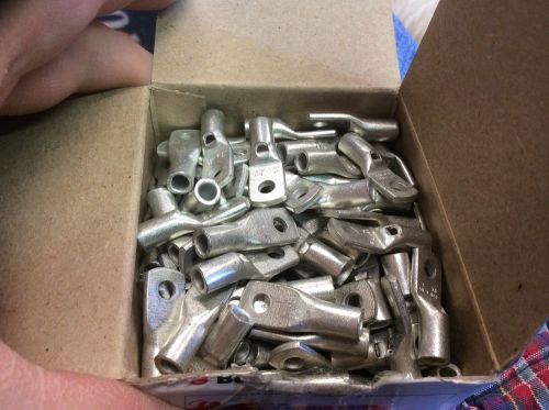 Lot of 200 burndy 3/16&#034; stud 8 awg ya an-8 ring lugs terminals for sale