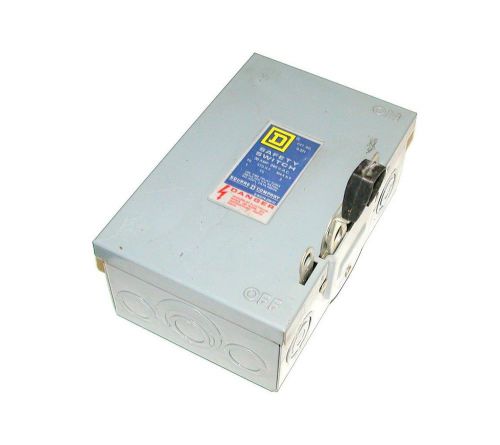 Square d 30 amp fusible  disconnect switch 240 vac model  d221  (2 available) for sale