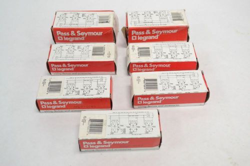 LOT 7 NEW PASS SEYMOUR ASSORTED 7582 5251 RECEPTACLE 15A 125V B261566