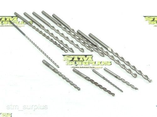 Lot of 12 hss parabolic drills 3/32&#034; to 7/32&#034; guhring cleveland usa for sale