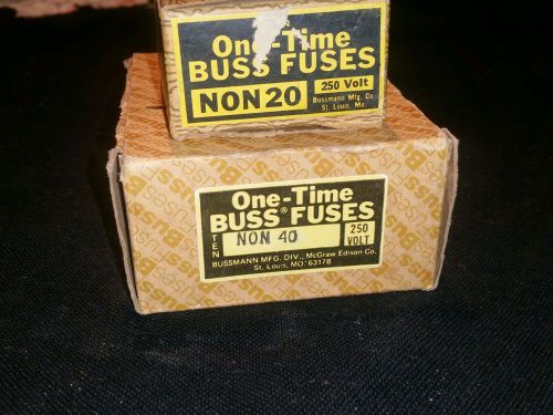 Buss fuses 2 boxes non 20 non 40 great deal!!!
