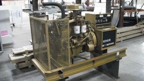Kohler fast respnse 30kw diesel generator multivoltage 120/208volt 3ph 483hours for sale
