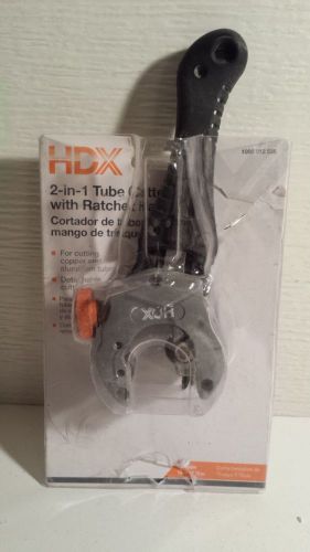 HDX TUBE CUTTER 2-IN-1 W/RATCHET HANDLE TUBING COPPER ALUMINUM 1000 012 536
