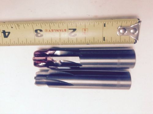 2, Reamers  33/64&#034; To 5/8&#034; ,6 FL , 5/8 &#034; Shaft 3&#034; Long New.