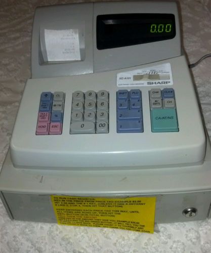 Sharp electronic cash register model xe-a101&amp; instructions /&amp; case register tape for sale